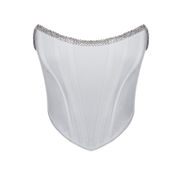 Ivy White Corset Top - Picture 4 of 8